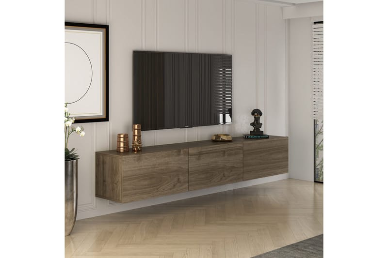 West Tv-bänk 150 cm - Valnöt - Möbler - TV- & Mediamöbler - TV bänk & mediabänk