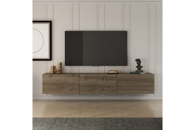 West Tv-bänk 150 cm - Valnöt - Möbler - TV- & Mediamöbler - TV bänk & mediabänk