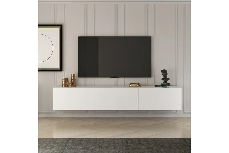 West Tv-bänk 150 cm - Vit - Möbler - TV- & Mediamöbler - TV bänk & mediabänk
