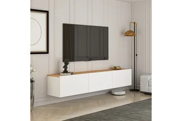 West Tv-bänk 150 cm - Vit/Brun - Möbler - TV- & Mediamöbler - TV bänk & mediabänk