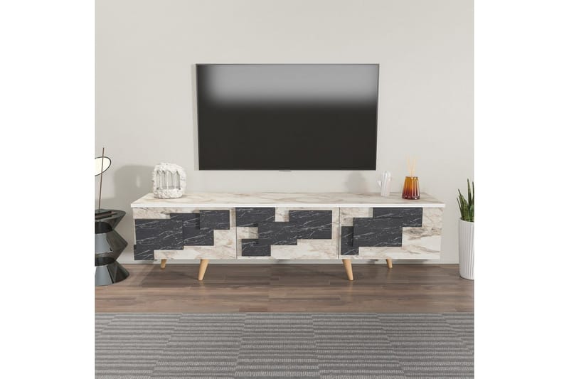 Xamira Tv-bänk 160 cm - Vit - Möbler - TV- & Mediamöbler - TV bänk & mediabänk