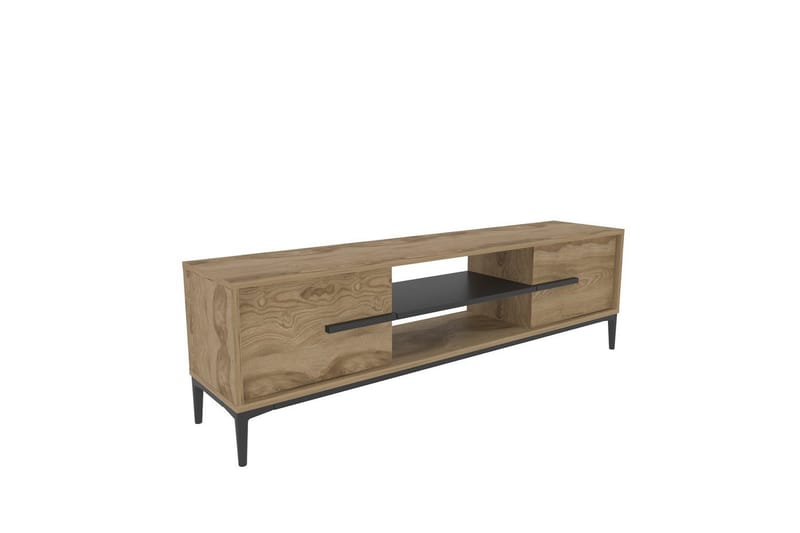 Yemisen Tv-bänk 120 cm - Brun/Svart - Möbler - TV- & Mediamöbler - TV bänk & mediabänk