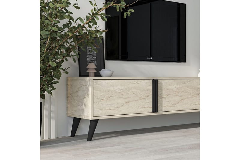 Ythmere Tv-bänk 160 cm - Taupe - Möbler - TV- & Mediamöbler - TV bänk & mediabänk