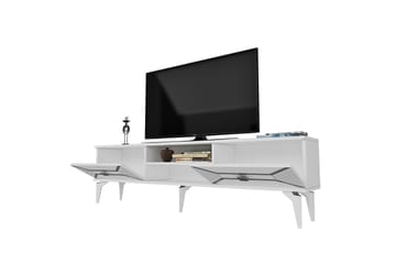Yumedi Tv-bänk 150 cm - Vit/Silver - Möbler - TV- & Mediamöbler - TV bänk & mediabänk