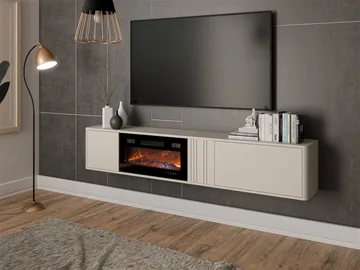 Zalricus Tv-bänk 190 cm - beige - Möbler - TV- & Mediamöbler - TV bänk & mediabänk