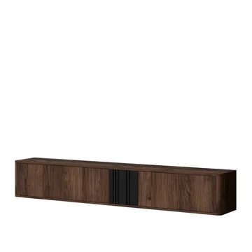 Zalricus TV-bänk 190x30 cm - Svart, valnöt - Möbler - TV- & Mediamöbler - TV bänk & mediabänk