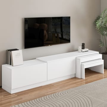 Zalven TV-bänk 180x36x30 cm - vit - Möbler - TV- & Mediamöbler - TV bänk & mediabänk