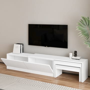 Zalven TV-bänk 180x36x30 cm - vit - Möbler - TV- & Mediamöbler - TV bänk & mediabänk