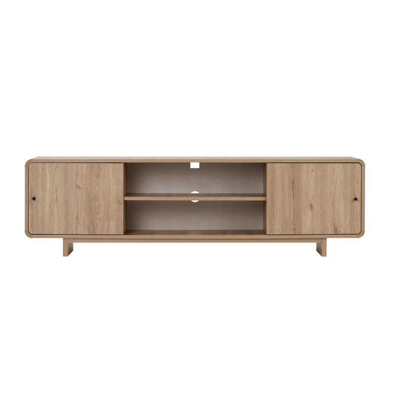 Zavio TV-bänk 180x52x34 cm - Ek - Möbler - TV- & Mediamöbler - TV bänk & mediabänk