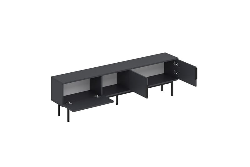 Zeiran Tv-bänk 180 cm - Antracit - Möbler - TV- & Mediamöbler - TV bänk & mediabänk