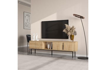 Zeiran Tv-bänk 180 cm - Mediumfärgat trä - Möbler - TV- & Mediamöbler - TV bänk & mediabänk