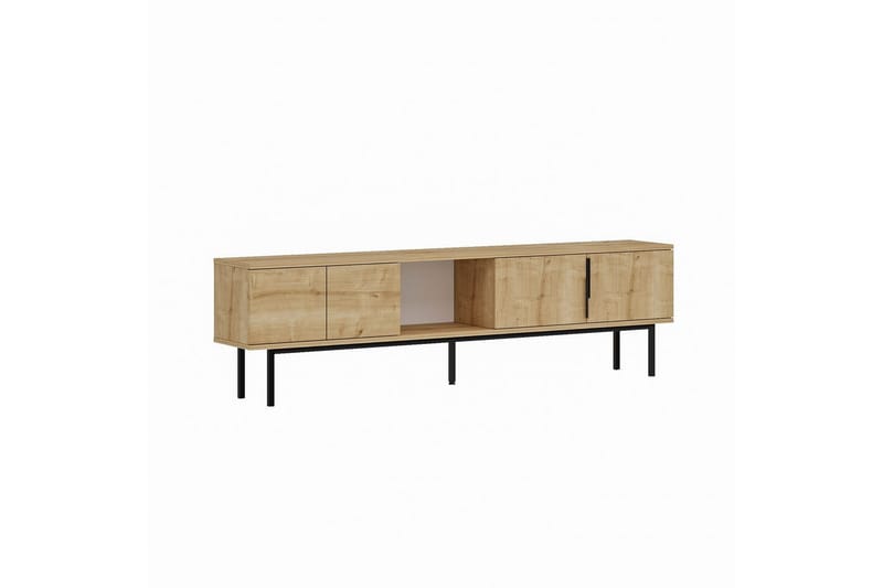 Zeiran Tv-bänk 180 cm - Mediumfärgat trä - Möbler - TV- & Mediamöbler - TV bänk & mediabänk