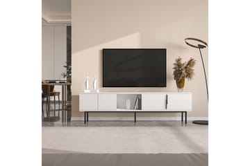 Zeiran Tv-bänk 180 cm - Vit - Möbler - TV- & Mediamöbler - TV bänk & mediabänk