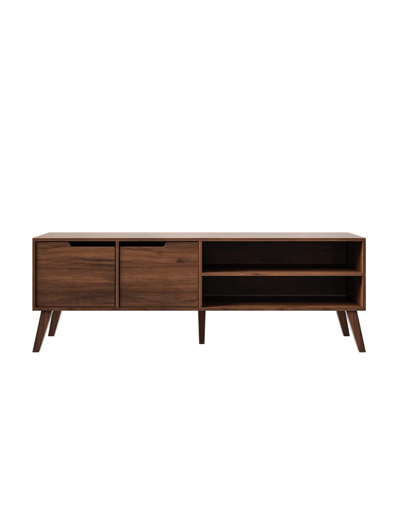 Zelto Tv-Bänk 160 cm - Warmia valnöt - Möbler - TV- & Mediamöbler - TV bänk & mediabänk