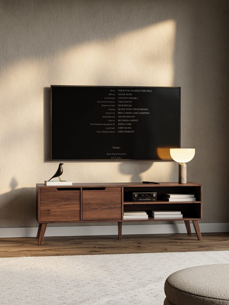 Zelto Tv-Bänk 160 cm - Warmia valnöt - Möbler - TV- & Mediamöbler - TV bänk & mediabänk