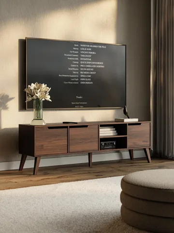 Zelto Tv-Bänk 180 cm - Warmia valnöt - Möbler - TV- & Mediamöbler - TV bänk & mediabänk