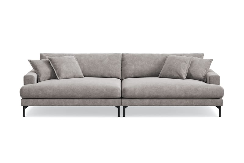 Menard Premium 5-sits Djup Soffa i Chenille, Grå/Brun
