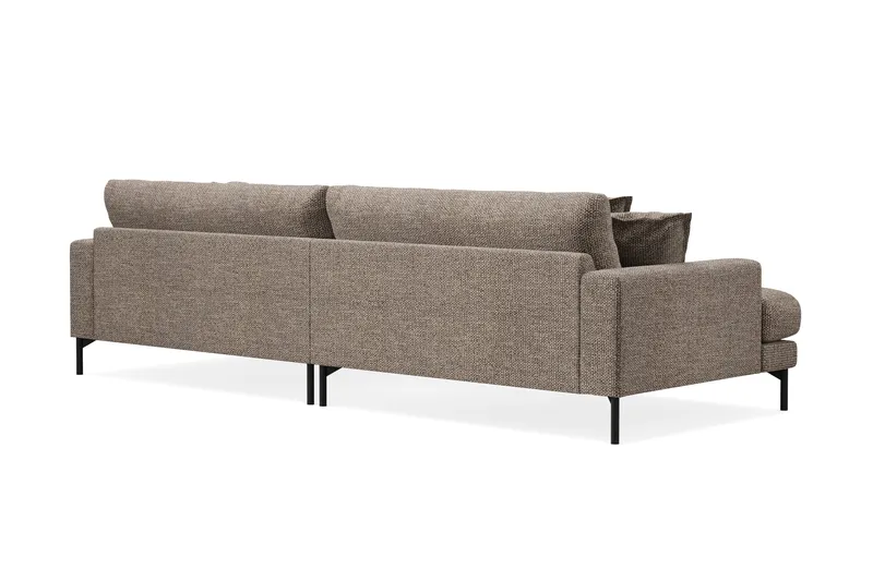 Menard Premium 5-sits Djup Soffa i Chenille - Brun - Möbler - Soffa