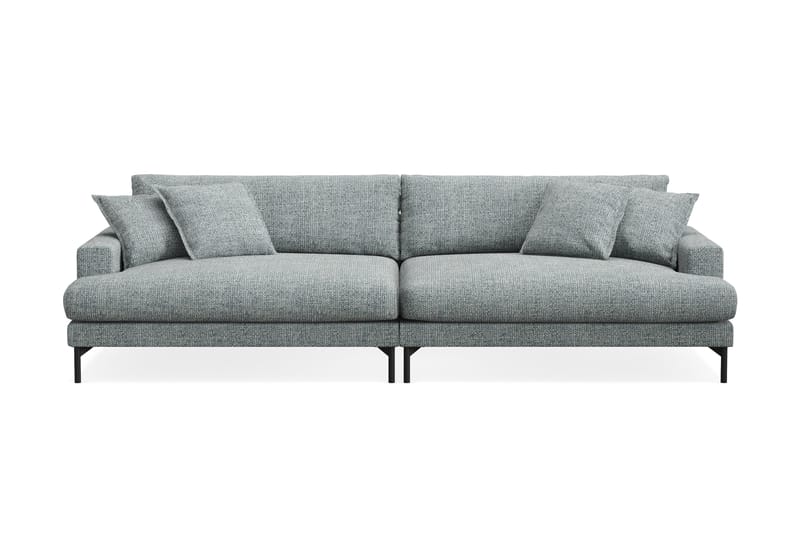 Menard Premium 5-sits Djup Soffa i Chenille, Grå/Blå