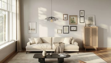 Menard Premium 5-sits Djup Soffa i Bouclé - Ljusbeige - Möbler - Soffa