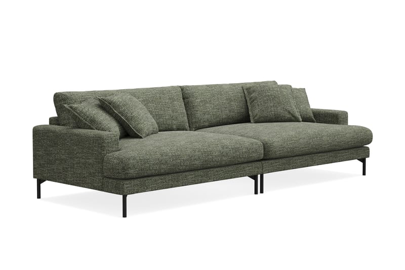 Menard Premium 5-sits Djup Soffa i Chenille - Grön - Möbler - Soffa