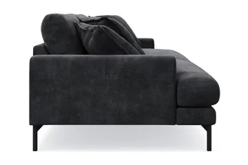 Menard Premium 5-sits Djup Soffa i Chenille - Svartt - Möbler - Soffa