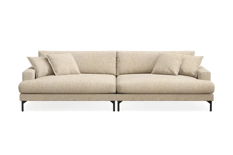 Menard Premium 5-sits Djup Soffa i Chenille - Beige - Möbler - Soffa