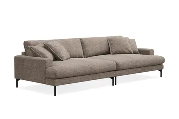 Menard Premium 5-sits Djup Soffa i Chenille - Brun - Möbler - Soffa