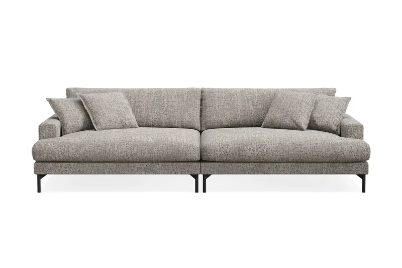 Menard Premium 5-sits Djup Soffa i Chenille - Grå - Möbler - Soffa