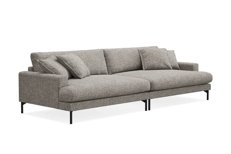 Menard Premium 5-sits Djup Soffa i Chenille - Grå - Möbler - Soffa