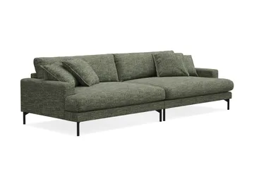 Menard Premium 5-sits Djup Soffa i Chenille - Grön - Möbler - Soffa