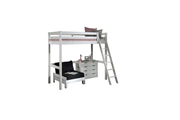 4-dörrars byrå och bäddsoffa Pino Mezzanine 90 x 200 cm - 90 x 200 cm - Möbler - Säng - Möbelset för sovrum