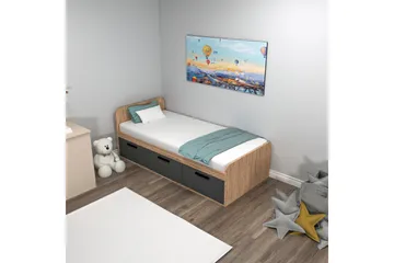 Akser Sängram 91x194 cm - Brun - Möbler - Säng - Sängram & sängstomme