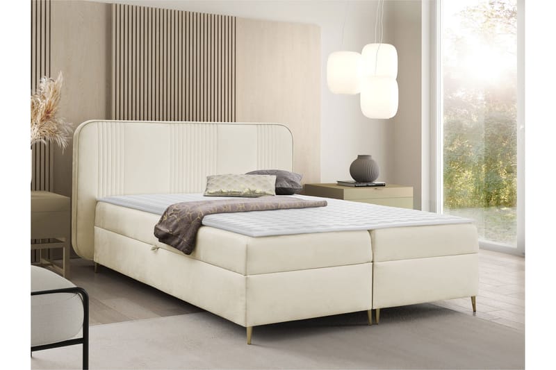 Alani Sängpaket Kontinentalsäng 120x200 cm - Beige - Möbler - Säng - Kontinentalsäng