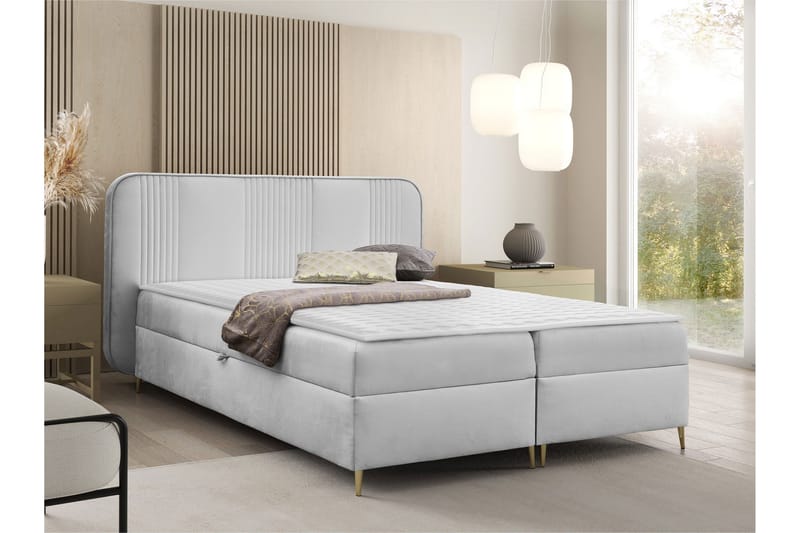 Alani Sängpaket Kontinentalsäng 140x200 cm - Grå - Möbler - Säng - Kontinentalsäng