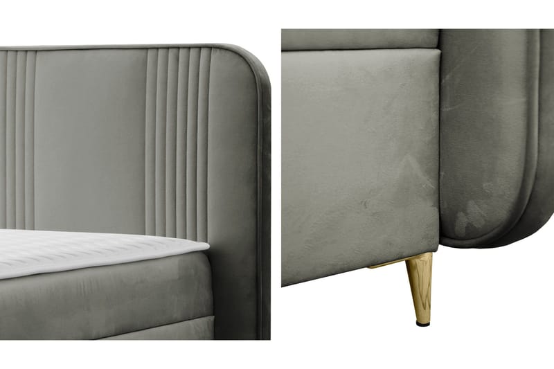 Alani Sängpaket Kontinentalsäng 160x200 cm - Grå - Möbler - Säng - Kontinentalsäng