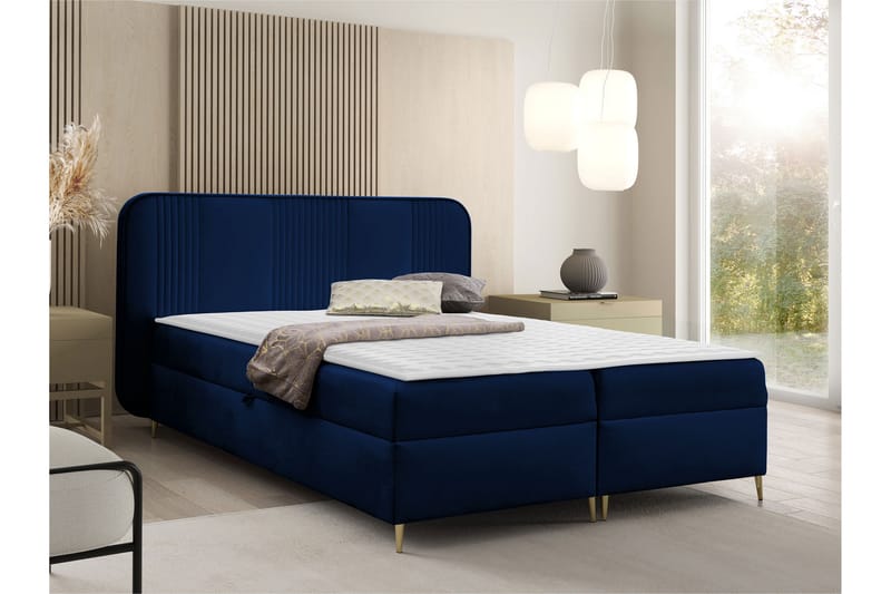 Alani Sängpaket Kontinentalsäng 180x200 cm - Blå - Möbler - Säng - Kontinentalsäng