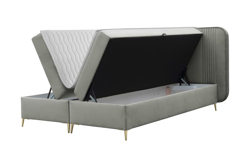 Alani Sängpaket Kontinentalsäng 180x200 cm - Grå - Möbler - Säng - Kontinentalsäng