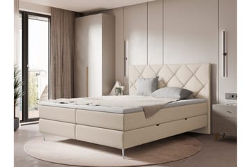 Alasia Sängpaket Kontinentalsäng 140x200 cm - Beige - Möbler - Säng - Kontinentalsäng