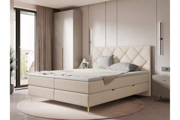 Alasia Sängpaket Kontinentalsäng 160x200 cm - Beige - Möbler - Säng - Kontinentalsäng