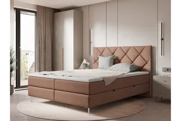 Alasia Sängpaket Kontinentalsäng 160x200 cm - Brun - Möbler - Säng - Kontinentalsäng