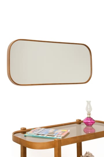 Alaswa Byrå- och spegelset (2 delar) 103x85x42 cm - valnöt transparent - Möbler - Säng - Möbelset för sovrum