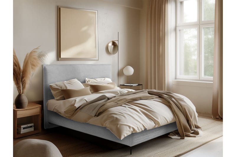 Alaudin Sängram 180x200 cm - Grå - Möbler - Säng - Sängram & sängstomme