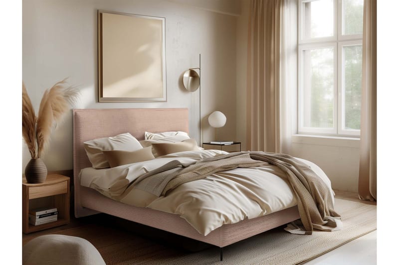 Alaudin Sängram 180x200 cm - Rosa - Möbler - Säng - Sängram & sängstomme