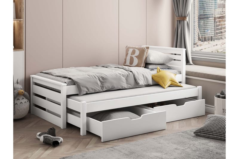 Alderamin Sängram 80x180 cm - Vit - Möbler - Säng - Sängram & sängstomme