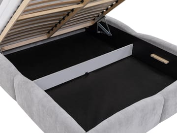 Aldrosen Sängram med förvaring 180x200 cm - grå - Möbler - Säng - Säng med förvaring