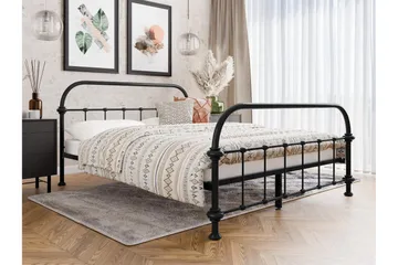 Aleesha Sängram 120x200 cm - Svart - Möbler - Säng - Sängram & sängstomme