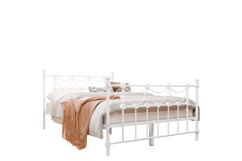 Alexa Sängram 140x200 cm, Vit