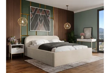 Alfiya Sängram 160x200 cm - Beige - Möbler - Säng - Sängram & sängstomme