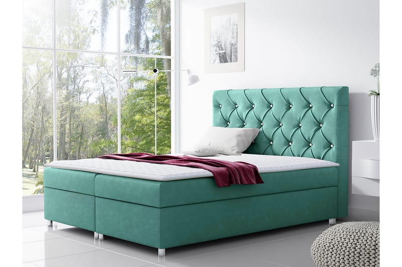 Alida Sängpaket Kontinentalsäng 160x200 cm - Turkos - Möbler - Säng - Kontinentalsäng
